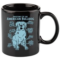 Anatomy Of An American Bulldog 11oz C Handle Ceramic Mug
