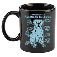 Anatomy Of An American Bulldog 11oz C Handle Ceramic Mug
