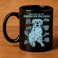 Anatomy Of An American Bulldog 11oz C Handle Ceramic Mug