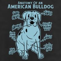 Anatomy Of An American Bulldog 11oz C Handle Ceramic Mug