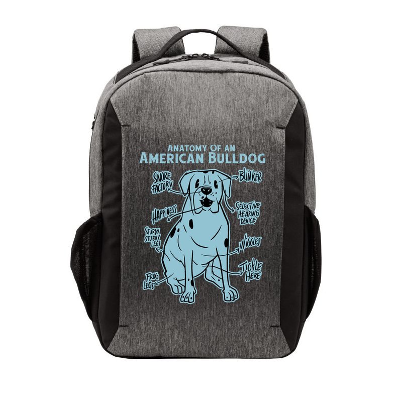 Anatomy Of An American Bulldog Vector Backpack