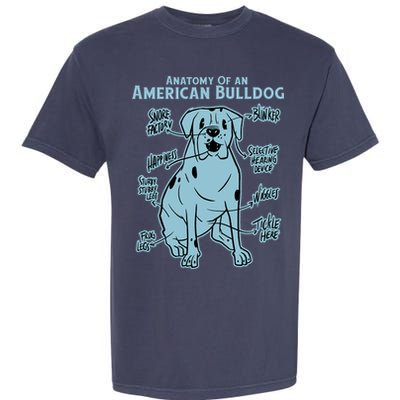 Anatomy Of An American Bulldog Garment-Dyed Heavyweight T-Shirt