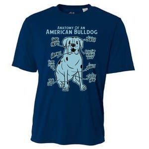 Anatomy Of An American Bulldog Cooling Performance Crew T-Shirt