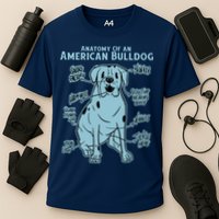 Anatomy Of An American Bulldog Cooling Performance Crew T-Shirt