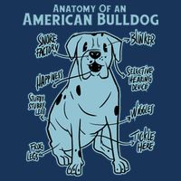 Anatomy Of An American Bulldog Cooling Performance Crew T-Shirt