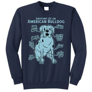 Anatomy Of An American Bulldog Sweatshirt