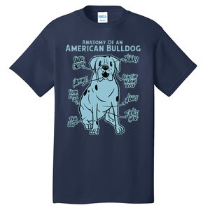 Anatomy Of An American Bulldog Tall T-Shirt