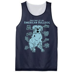 Anatomy Of An American Bulldog Mesh Reversible Basketball Jersey Tank