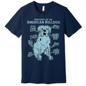 Anatomy Of An American Bulldog Premium T-Shirt