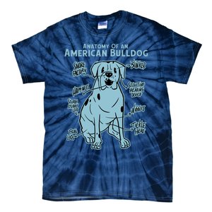 Anatomy Of An American Bulldog Tie-Dye T-Shirt