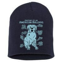 Anatomy Of An American Bulldog Short Acrylic Beanie