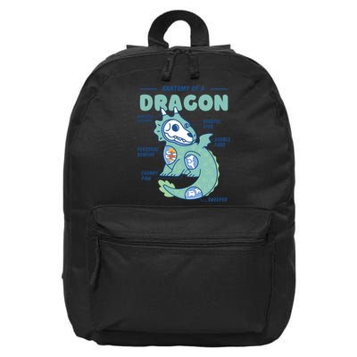 Anatomy Of A Dragon 16 in Basic Backpack