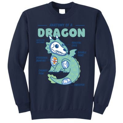 Anatomy Of A Dragon Tall Sweatshirt