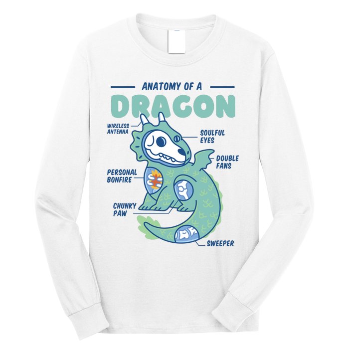 Anatomy Of A Dragon Long Sleeve Shirt