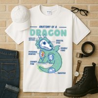 Anatomy Of A Dragon Tall T-Shirt