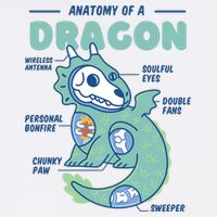 Anatomy Of A Dragon Tall T-Shirt
