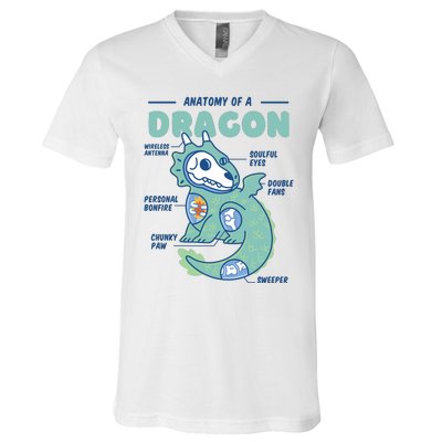 Anatomy Of A Dragon V-Neck T-Shirt