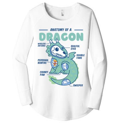 Anatomy Of A Dragon Women's Perfect Tri Tunic Long Sleeve Shirt