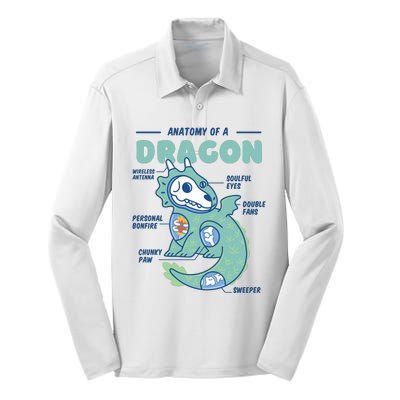 Anatomy Of A Dragon Silk Touch Performance Long Sleeve Polo