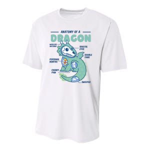 Anatomy Of A Dragon Youth Performance Sprint T-Shirt