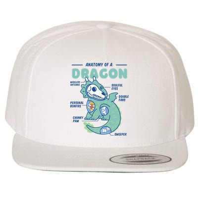 Anatomy Of A Dragon Wool Snapback Cap