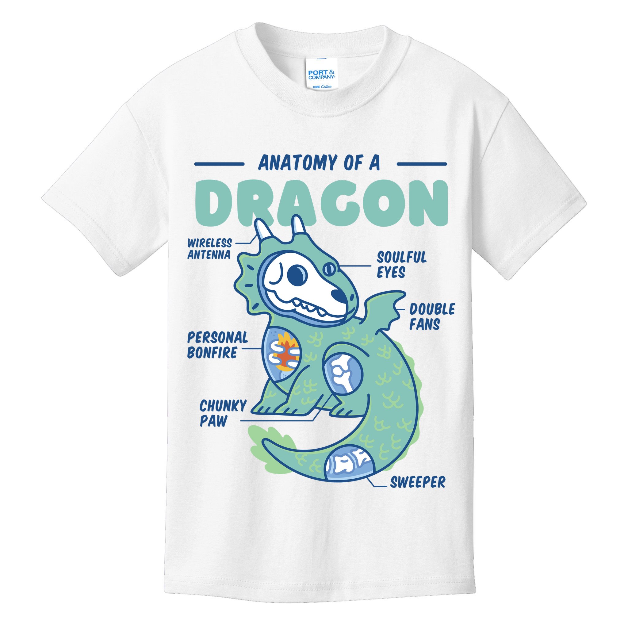 Anatomy Of A Dragon Kids T-Shirt