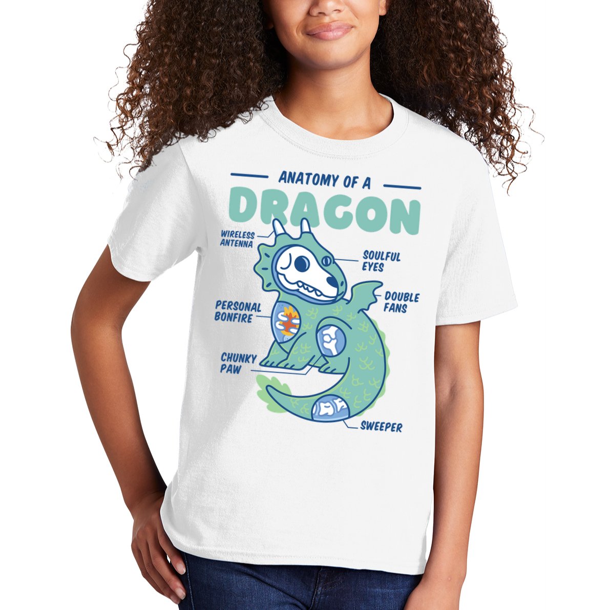 Anatomy Of A Dragon Kids T-Shirt