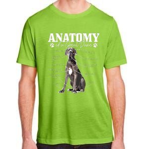 Anatomy Of A Great Dane Funny Cute Dog Mom Dad Adult ChromaSoft Performance T-Shirt