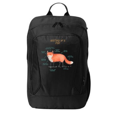 Anatomy Of A Fox Funny Cute City Backpack