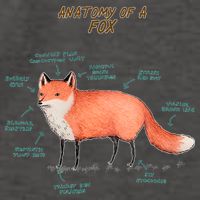 Anatomy Of A Fox Funny Cute Vector Backpack