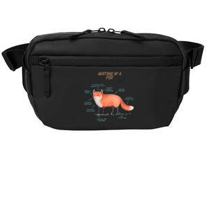 Anatomy Of A Fox Funny Cute Crossbody Pack