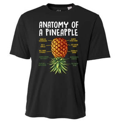 Anatomy Of A Pineapple Swinger Cooling Performance Crew T-Shirt