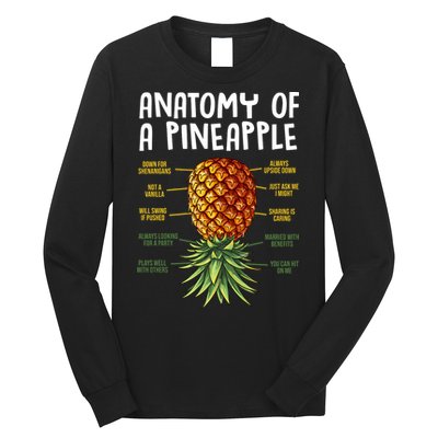 Anatomy Of A Pineapple Swinger Long Sleeve Shirt