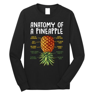 Anatomy Of A Pineapple Swinger Long Sleeve Shirt