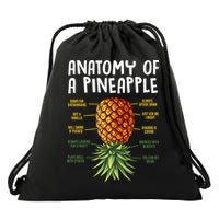 Anatomy Of A Pineapple Swinger Drawstring Bag