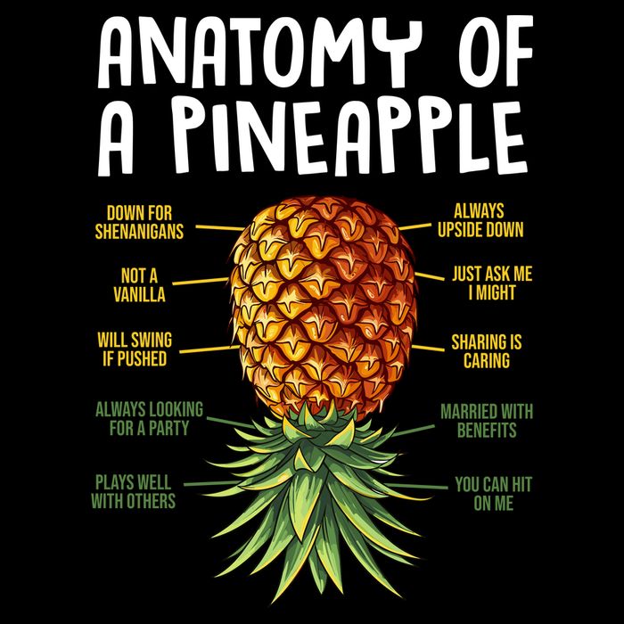 Anatomy Of A Pineapple Swinger Drawstring Bag