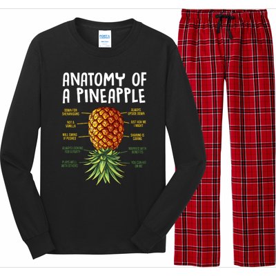 Anatomy Of A Pineapple Swinger Long Sleeve Pajama Set