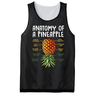 Anatomy Of A Pineapple Swinger Mesh Reversible Basketball Jersey Tank