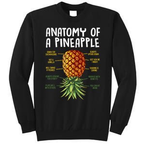 Anatomy Of A Pineapple Swinger Tall Sweatshirt