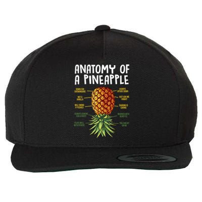 Anatomy Of A Pineapple Swinger Wool Snapback Cap