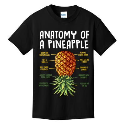 Anatomy Of A Pineapple Swinger Kids T-Shirt