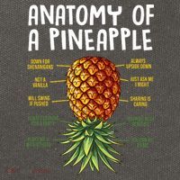 Anatomy Of A Pineapple Swinger Cotton Canvas Backpack