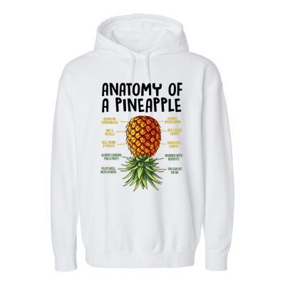 Anatomy Of A Pineapple Swinger Garment-Dyed Fleece Hoodie