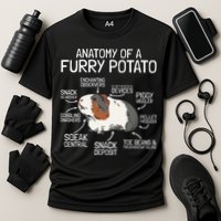 Anatomy Of A Furry Potato Guinea Pig Cooling Performance Crew T-Shirt