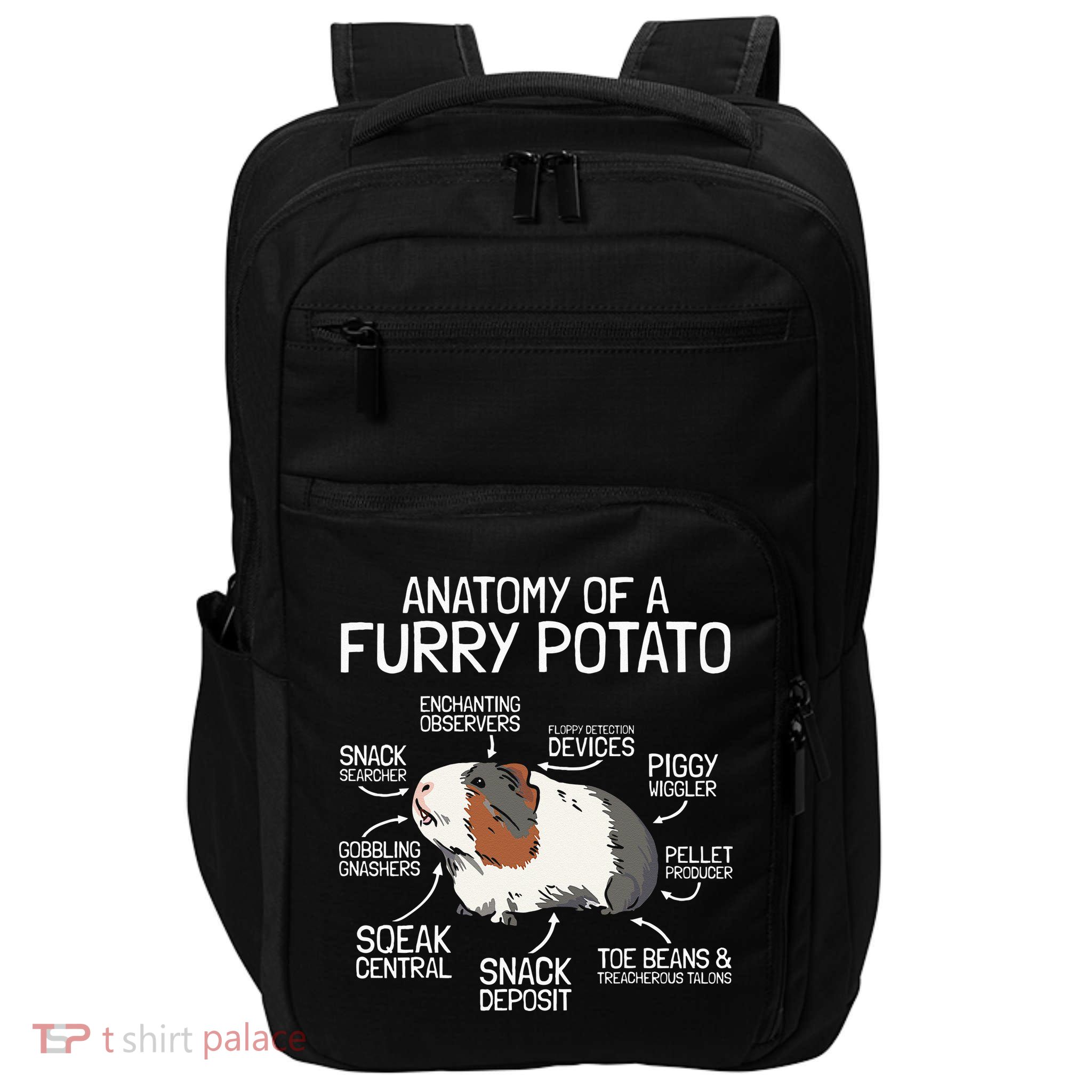 Anatomy Of A Furry Potato Guinea Pig Impact Tech Backpack