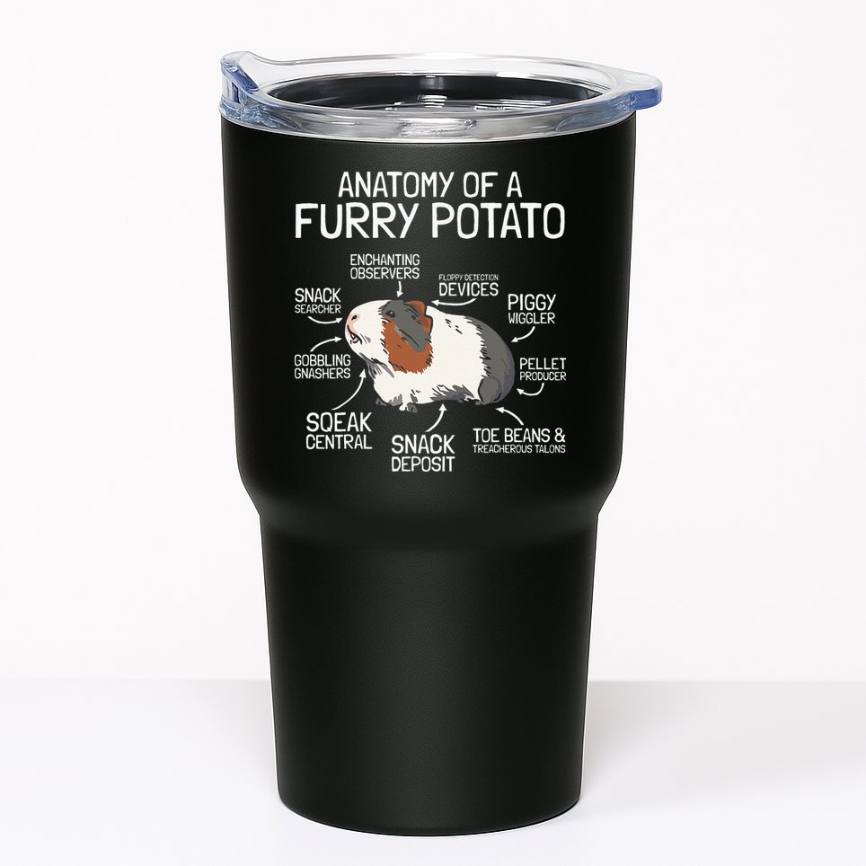 Anatomy Of A Furry Potato Guinea Pig Tumbler