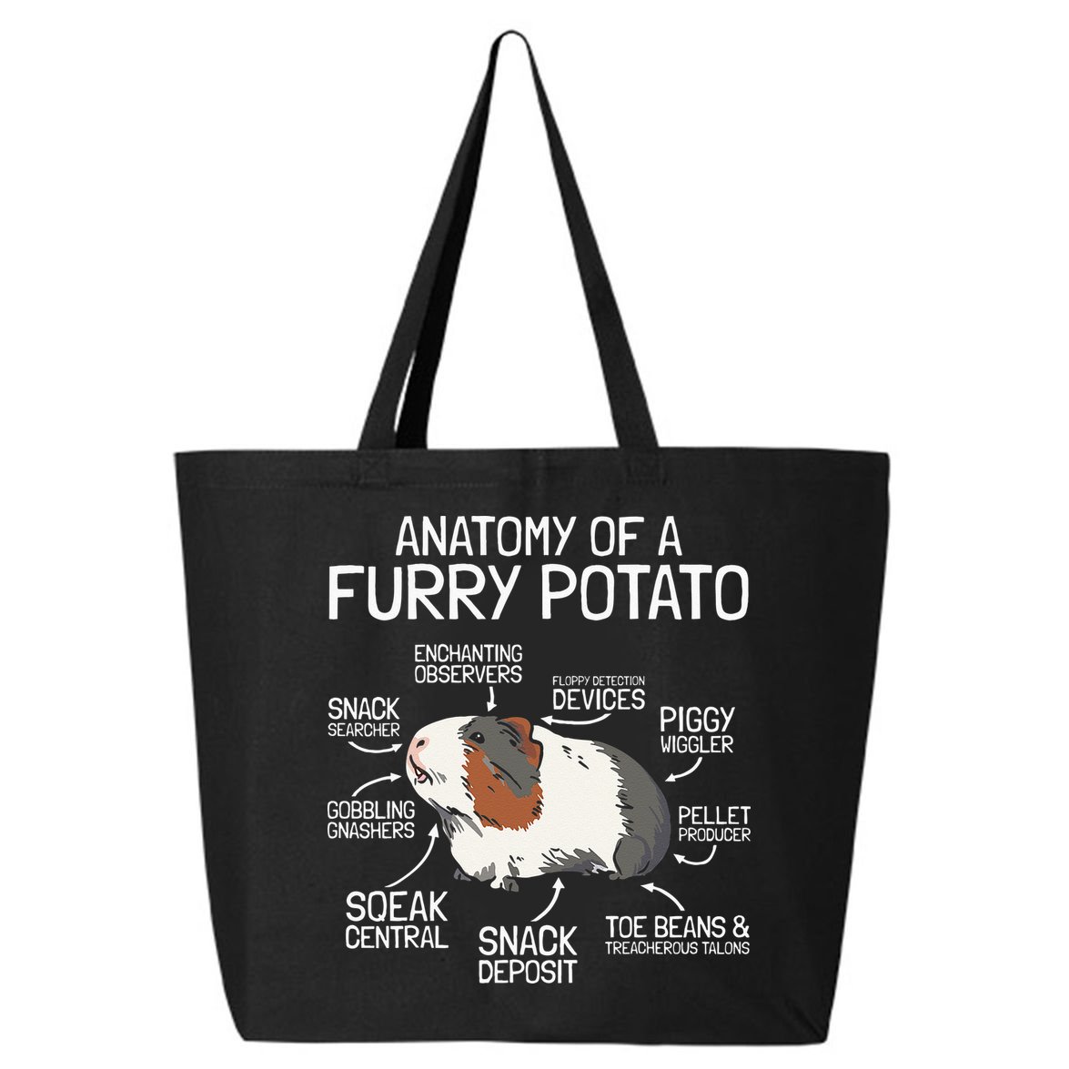 Anatomy Of A Furry Potato Guinea Pig 25L Jumbo Tote