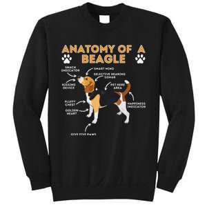 Anatomy Of A Beagle Funny Beagle Dog Lover Sweatshirt