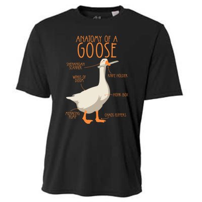 Anatomy Of A Goose Water Bird Duckling Cooling Performance Crew T-Shirt