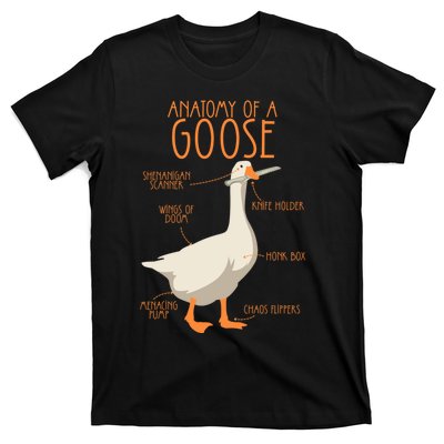 Anatomy Of A Goose Water Bird Duckling T-Shirt